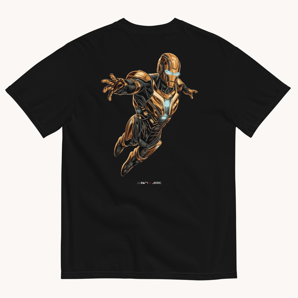 AGENT1 X JERIC Gold Machine Heavyweight T-shirt - The JERIC Store